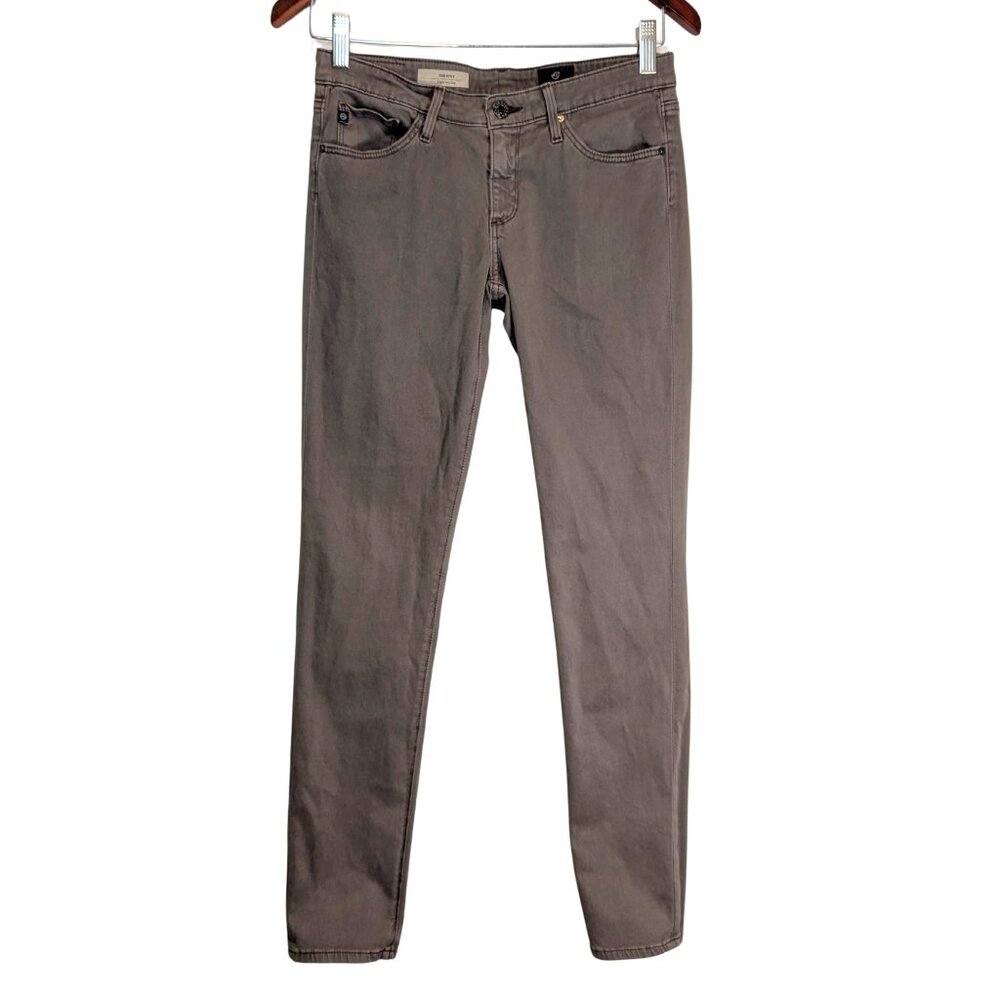AG Adriano Goldschmied The Stilt Cigarette Pants Gray Women's Sz 26 skinny Jeans